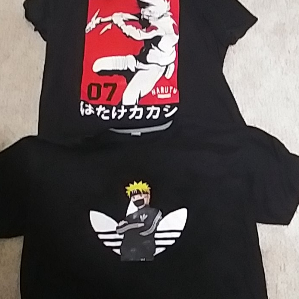 2 xxl Naruto shippuden shirts